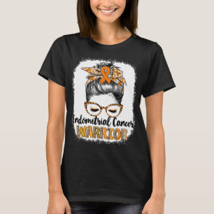 Camiseta Guerrera do Câncer Endometrial de Coque Desarrumad