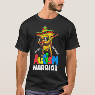 Camiseta Guerrerro de Autismo Não Médio Tacos Dabbing