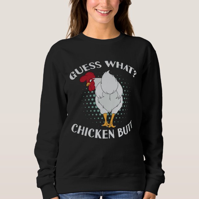 Camiseta Guess What Chicken Butt (Frente)