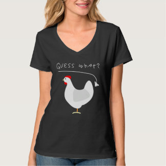 Camiseta Guess what chicken butt farmers