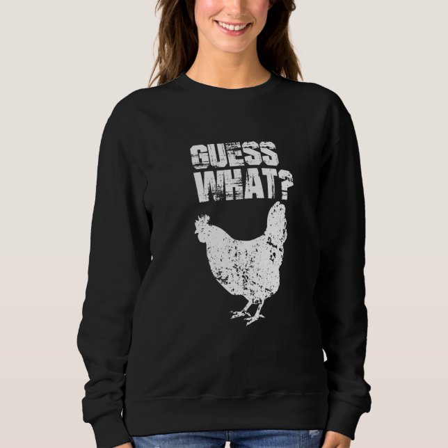 Camiseta Guess What Chicken Butt White (Frente)