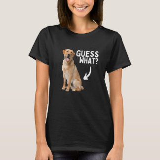Camiseta Guess What Yellow Lab Butt! Funny Labrador Retriev
