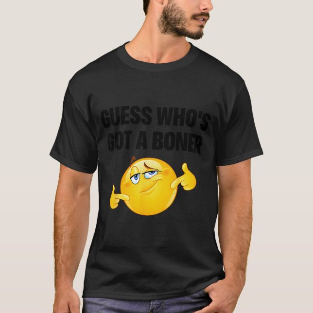 Camiseta Guess Who's Got A Cheeky Joke Sarcastic Adult  (Frente)