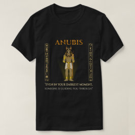 Camiseta Guia Anúbis Momento Mais Sombrio Antigo Egito