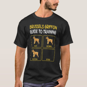 Camiseta Guia De Bruxelas Griffon Para Formação Da Obediênc