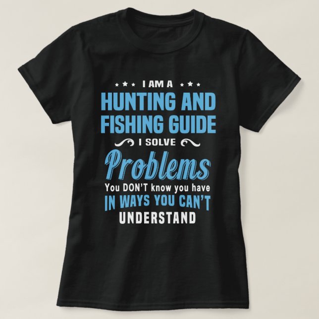 Camiseta Guia De Caça E Pesca (Frente do Design)