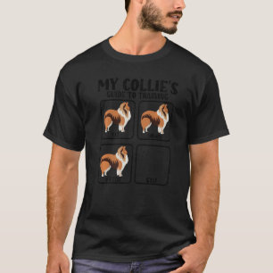 Camiseta guia de collie rugoso para treinamento para pai mã
