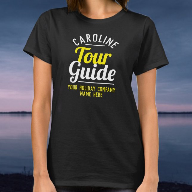 Camiseta Guia de excursão de viagem e grupo (Criador carregado)