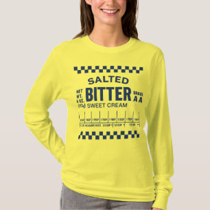 Camiseta Guia de Medição de Manteiga com Sal