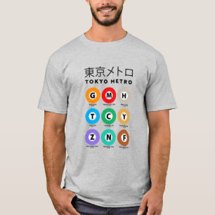 CAMISETA GUIA DE METRO DE TOKYO 東 京 メ ト ロ