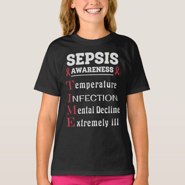 Camiseta Guia de Sensibilização Sepsis (Frente)