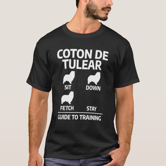 Camiseta Guia de Treinamento Coton De Tulear Dog Trainer (Frente)