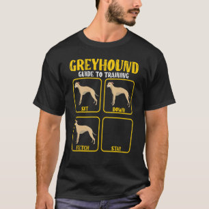 Camiseta guia de treinamento de cão galgo whippet para galg