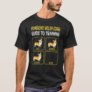 Camiseta Guia de Treinamento de Obediência do Cão Pembroke