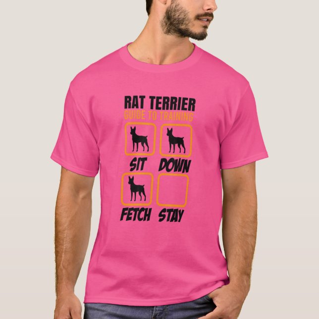 Camiseta Guia de Treinamento do Rat Terrier para Proprietár (Frente)