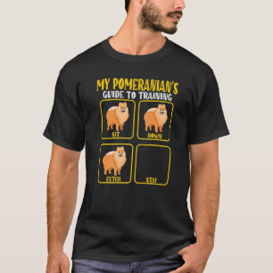 Camiseta Guia de treino de cães da Pomerânia para mães da P