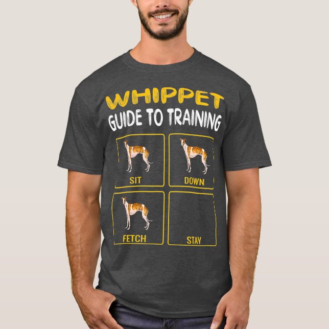 Camiseta Guia De Whippet Para Treinar Obediência De Cães (Frente)