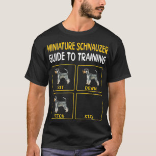 Camiseta Guia Do Miniatura Schnauzer Para Treinar Cão