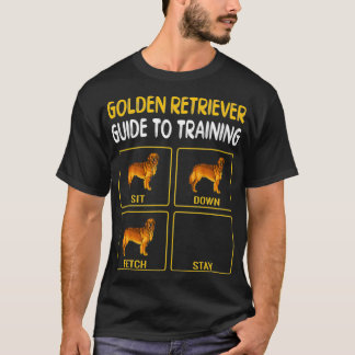 Camiseta Guia Do Retriever De ouros Para Treinar A Obediênc