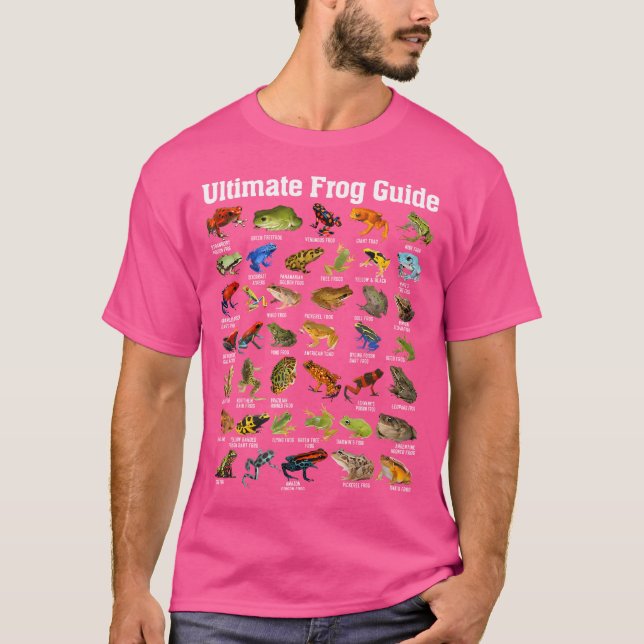 Camiseta Guia do Sapo Final Espécie Anfíbia Fatos Herpete (Frente)