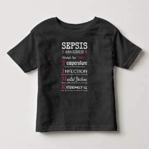 Camiseta Guia do Tempo do Sepsis Awarness Watch for TIME