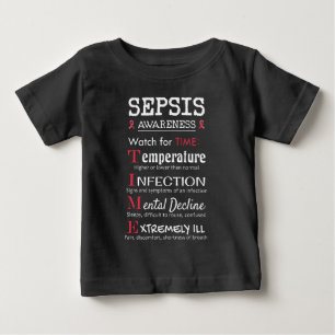 Camiseta Guia do Tempo do Sepsis Awarness Watch for TIME