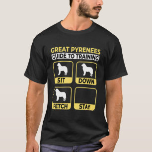 Camiseta Guia Dos Pirenéus excelentes Para Formação De Cão 
