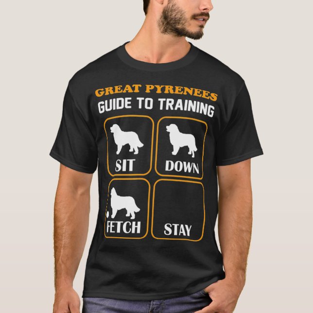 Camiseta Guia dos Pirenéus excelentes para Treinar Pet de C (Frente)