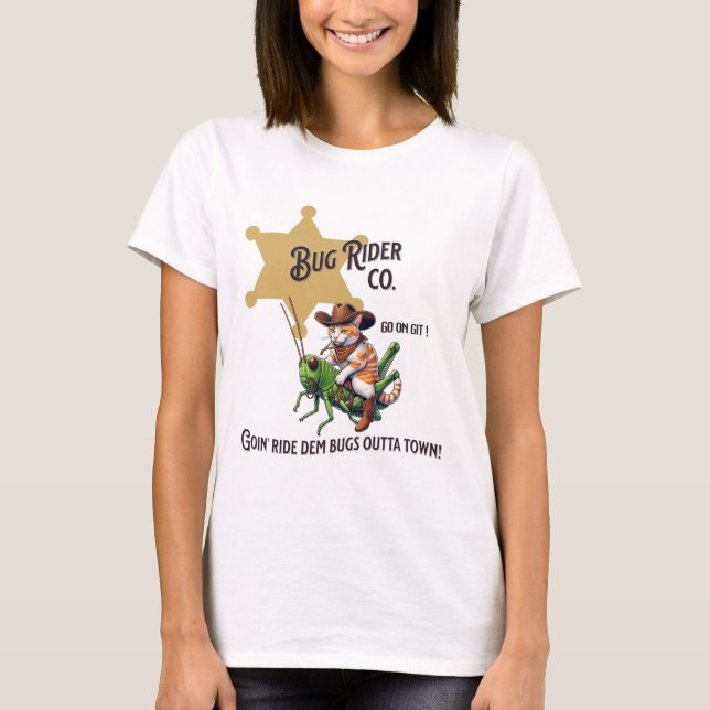 Camiseta Guia Gato de Cowboy Ocidental (Frente)