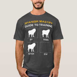 Camiseta Guia Mastiff Espanhol Para Treinar Obediência Aos 