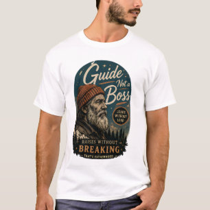 Camiseta Guia Não Um Chefe Figura Paterna Gráfica Vintage