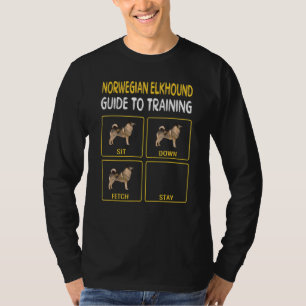 Camiseta Guia Norueguês De Elkhound Para Formação De Obediê