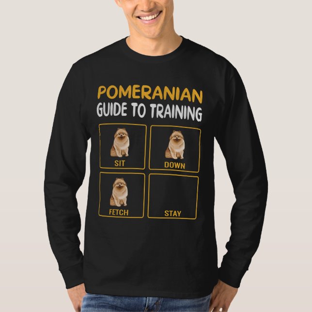 Camiseta Guia Pomeraniano Engraçado Para Formação De Obediê (Frente)