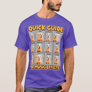 Camiseta Guia Rápido Engraçado Para Efeitos Musicais Chihua