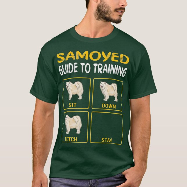 Camiseta Guia Samoiado Para Treinar Obediência De Cães (Frente)
