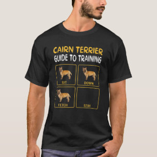Camiseta Guia Terrier Do Cairn Para Treinar A Obediência Do