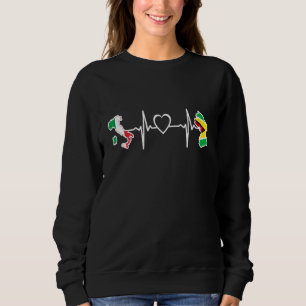 Camiseta Guiana Bandeira Itália Guianense Coração Italiano