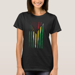 Camiseta Guiana EUA - Bandeira Americana do Orgulho da Guia