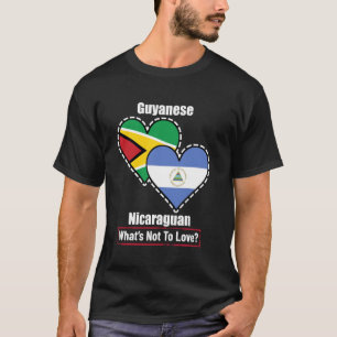 Camiseta Guianense Nicaraguense Corações Bandeiras O Que Nã