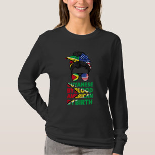 Camiseta Guianense Pelo Sangue Americano Pelo Nascimento Gu