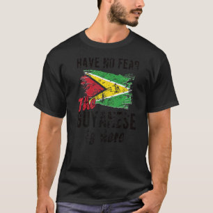Camiseta Guianês Está Aqui Bandeira Guiana Raízes Da Guiana