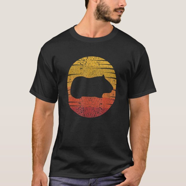 Camiseta Guias Retro-Guiné Pig Longo Cabelo Curto (Frente)