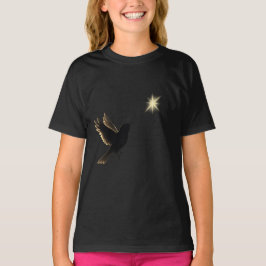 Camiseta Guided by Light – Silhouette Bird and Star