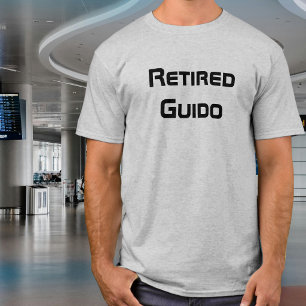 Camiseta Guido Aposentado, engraçado, piada de pai, humor, 