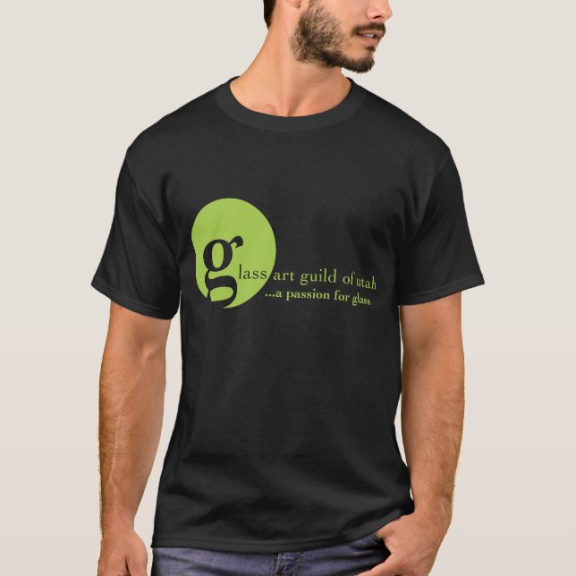 Camiseta Guilda de vidro da arte do T dos homens de Utá (Frente)