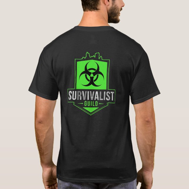 Camiseta Guilda Survivalista (BioGreen) (Verso)