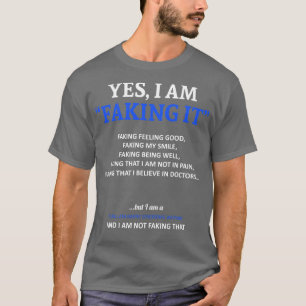 Camiseta Guillain Barre Sindrome Sensibilização Eu Estou Fa