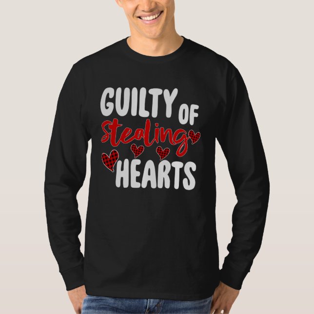 Camiseta Guilty Of Stealing Hearts   Valentine s Day (Frente)