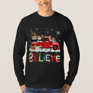 Camiseta guincho guinchando na árvore de Natal do caminhão