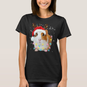 Camiseta Guincho Santa Hat Ranchos de renas Luzes Chris